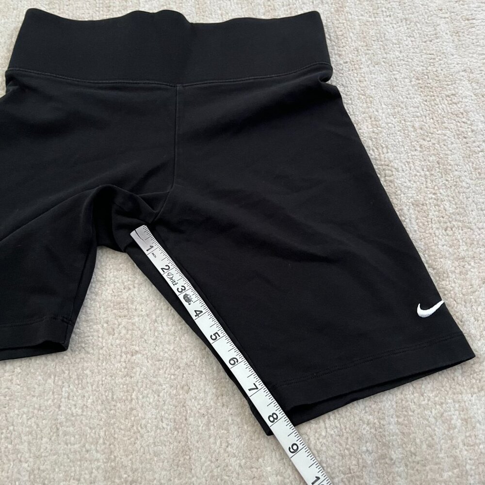 Nike Leg-A-See Black Cotton Biker Shorts M - Picture 5 of 8
